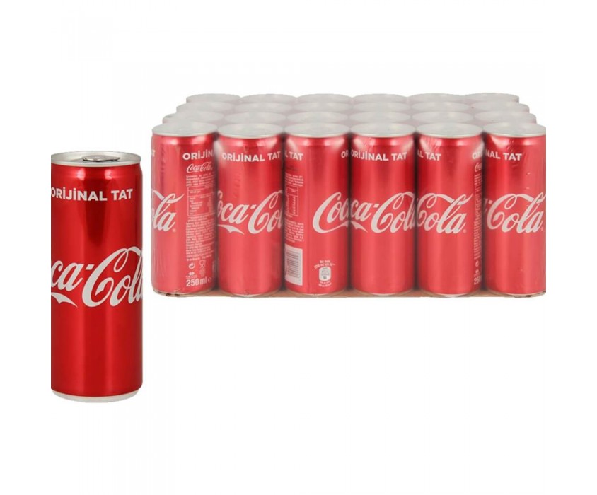 Coca Cola Kutu 24'lü 250 ml