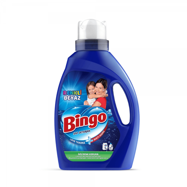 Bingo Renkli Beyaz Sıvı Çamaşır Deterjanı 2145 Ml
