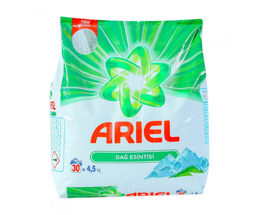 Ariel Matik Dağ Esintisi 4,5 Kg Toz Çamaşır Deterjanı