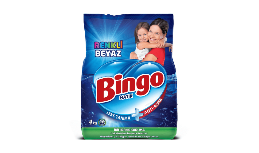 Bingo Matik Beyaz ve Renkli Çamaşır Deterjanı Toz 4 Kg