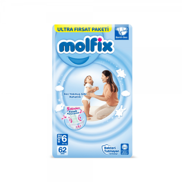 Molfix Ultra Fırsat Paketi Extra Large No:6 62'li